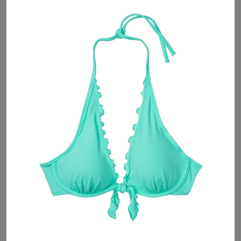Victoria Secret Ruffle Halter Bikini Top